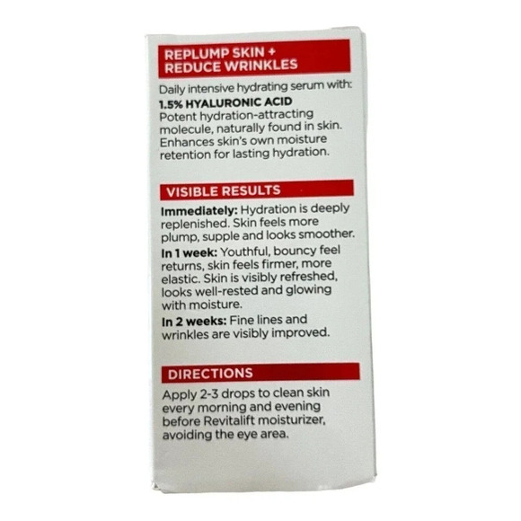 L'Oreal Paris Revitalift Derm Intensives Hyaluronic Acid Serum .5 fl. oz Trial - Picture 4 of 6